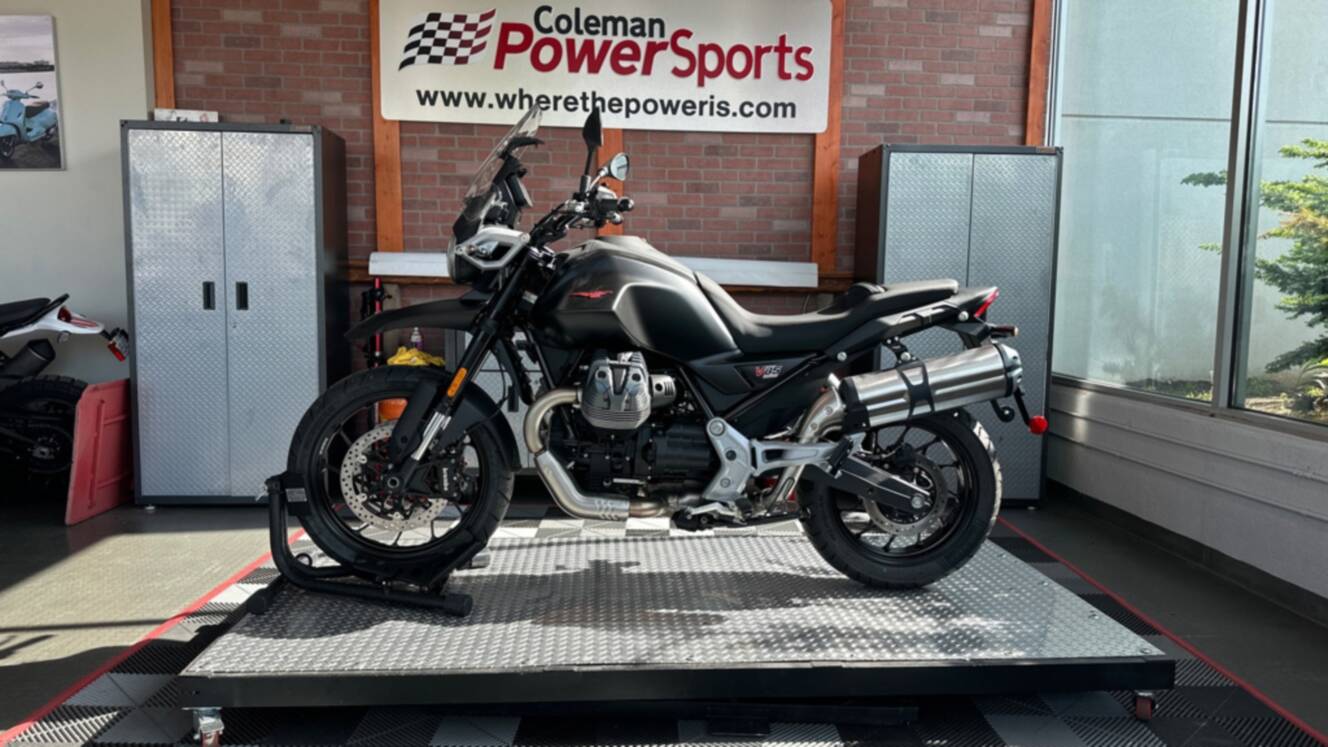 A photo of this 2025 Moto Guzzi V85 Strada