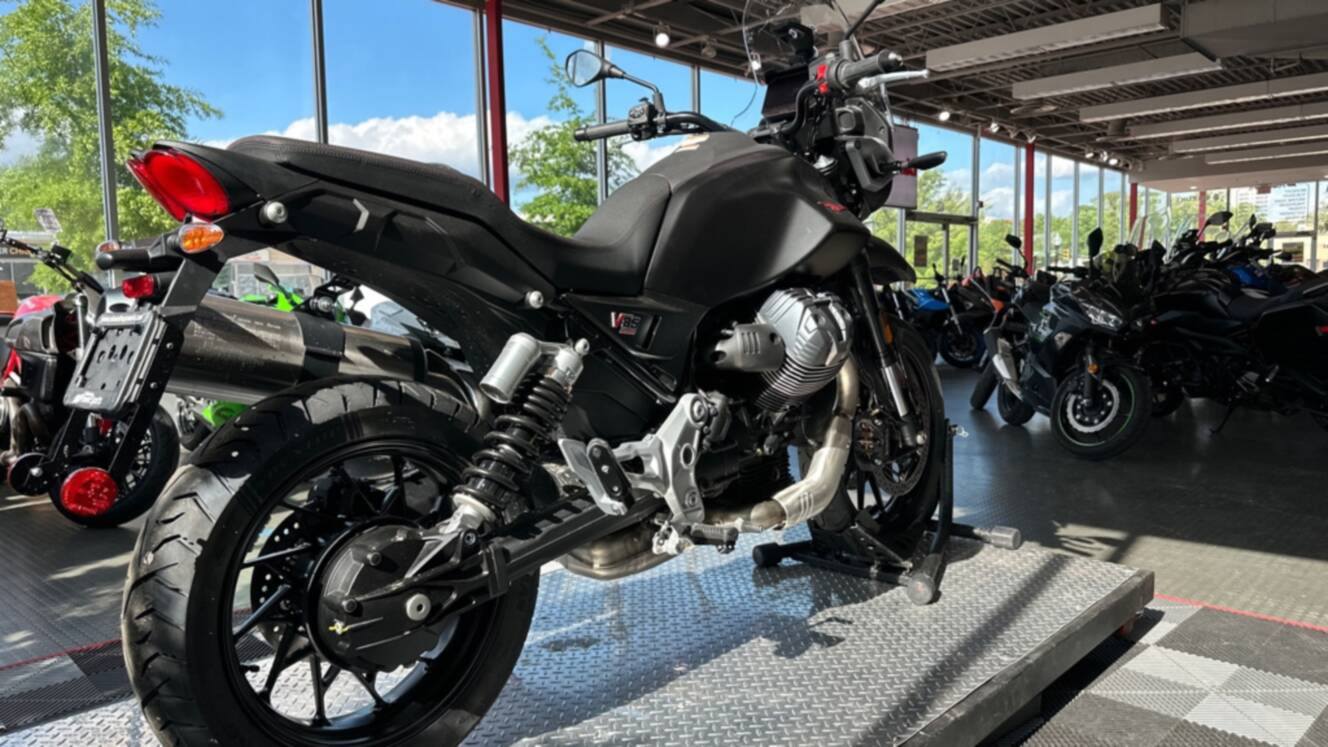 A photo of this 2025 Moto Guzzi V85 Strada