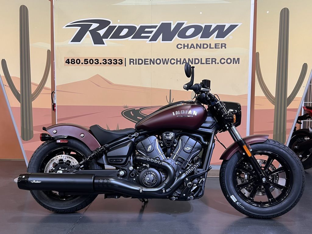 2026 Indian Scout Bobber Limited +Tech Maroon Metallic Smoke LIMITED + TECH in Chandler, AZ
