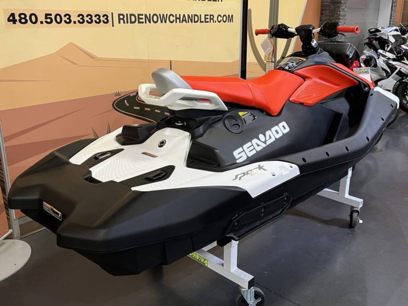 A photo of this 2026 Sea-Doo Spark Trixx for 3 Rotax 900 ACE - 90 iBR and Au