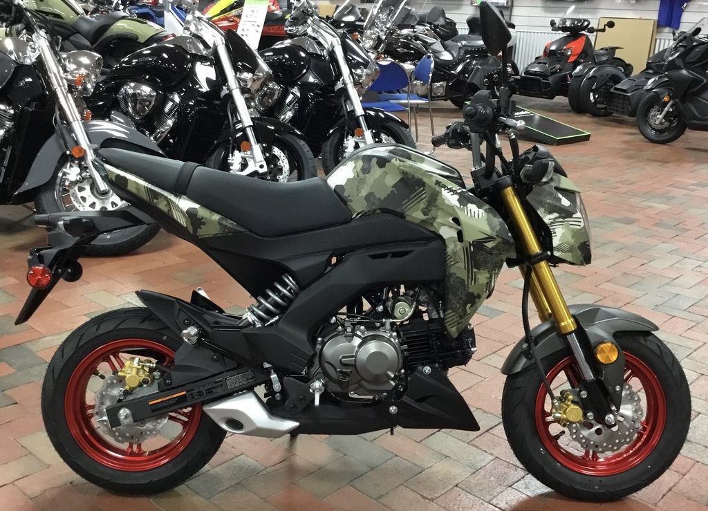 2025 Kawasaki Z125 PRO Cypher Camo Beige BASE in Charlotte, NC