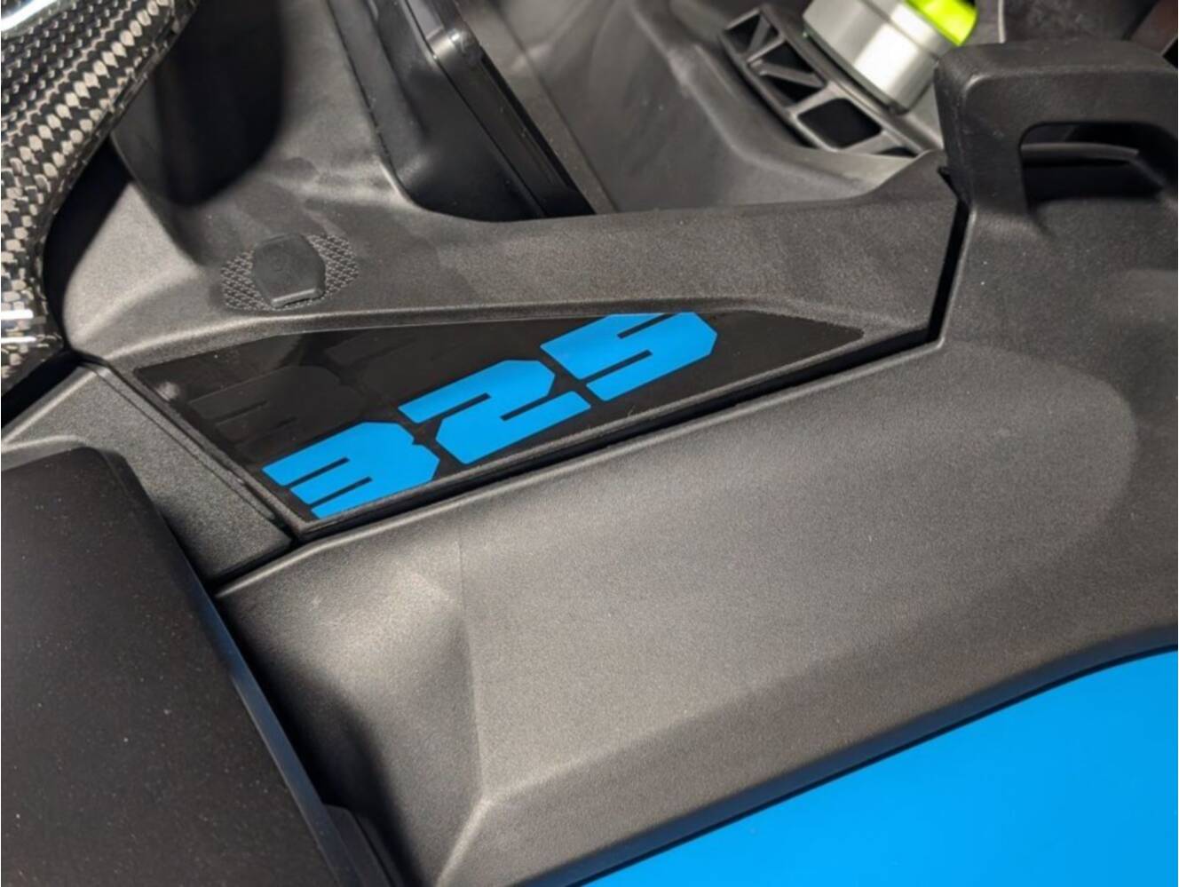 A photo of this 2026 Sea-Doo RXP-X 325 Tech, BRP Premium A, iBR Gulfstream Blue P