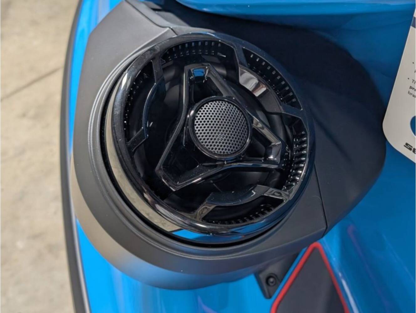 A photo of this 2026 Sea-Doo RXP-X 325 Tech, BRP Premium A, iBR Gulfstream Blue P