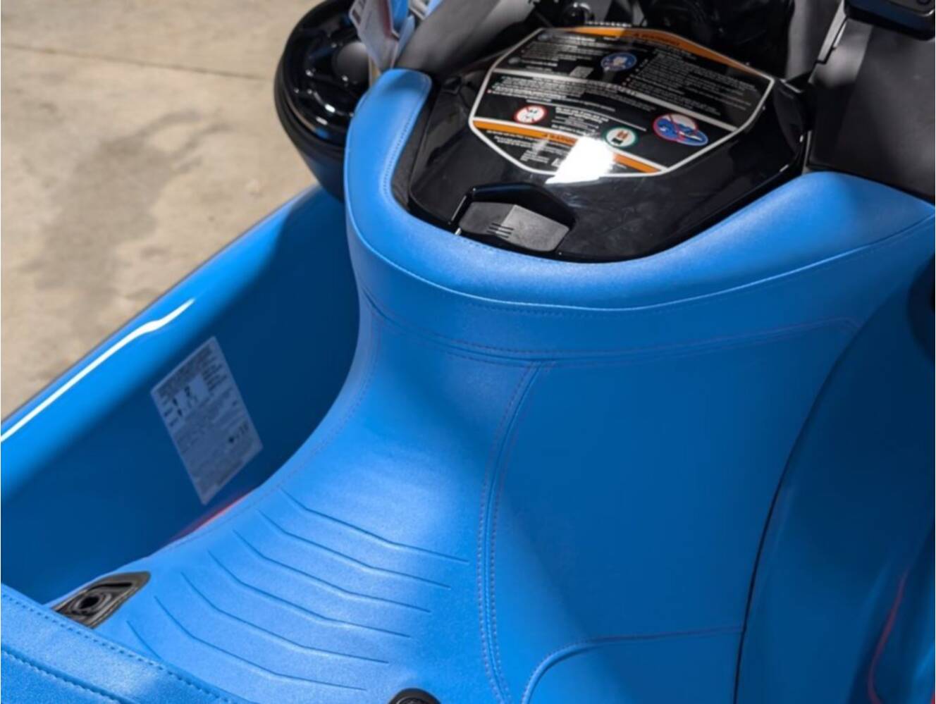 A photo of this 2026 Sea-Doo RXP-X 325 Tech, BRP Premium A, iBR Gulfstream Blue P