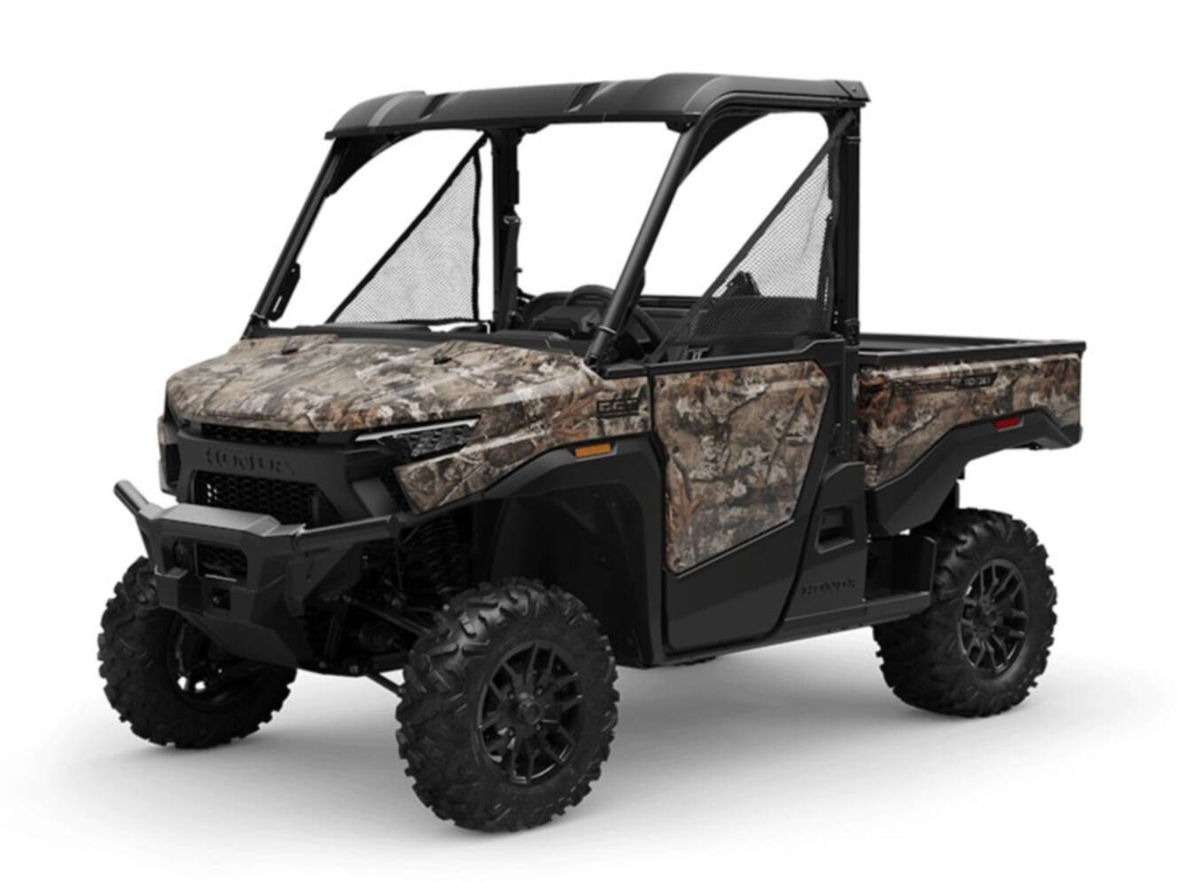 A photo of this 2026 Honda® Pioneer 1000 Deluxe TrueTimber atera camo