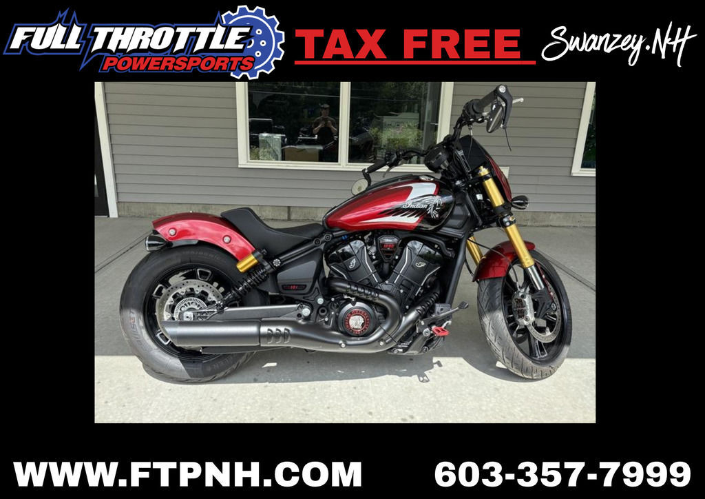 2025 Indian Motorcycle® 101 Scout® Sunset Red Metallic with Graphics BASE in Swanzey, NH