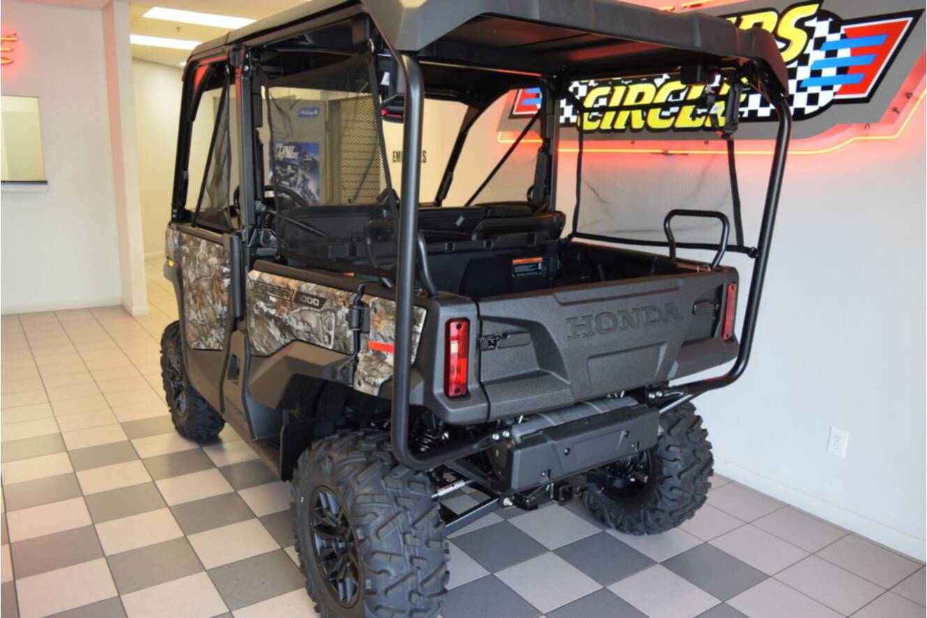 A photo of this 2026 Honda® Pioneer 1000-5 Deluxe TrueTimber Atera Camo