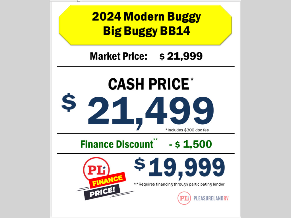 2024 Modern Buggy Rv Big Buggy BB14 in west salem WI