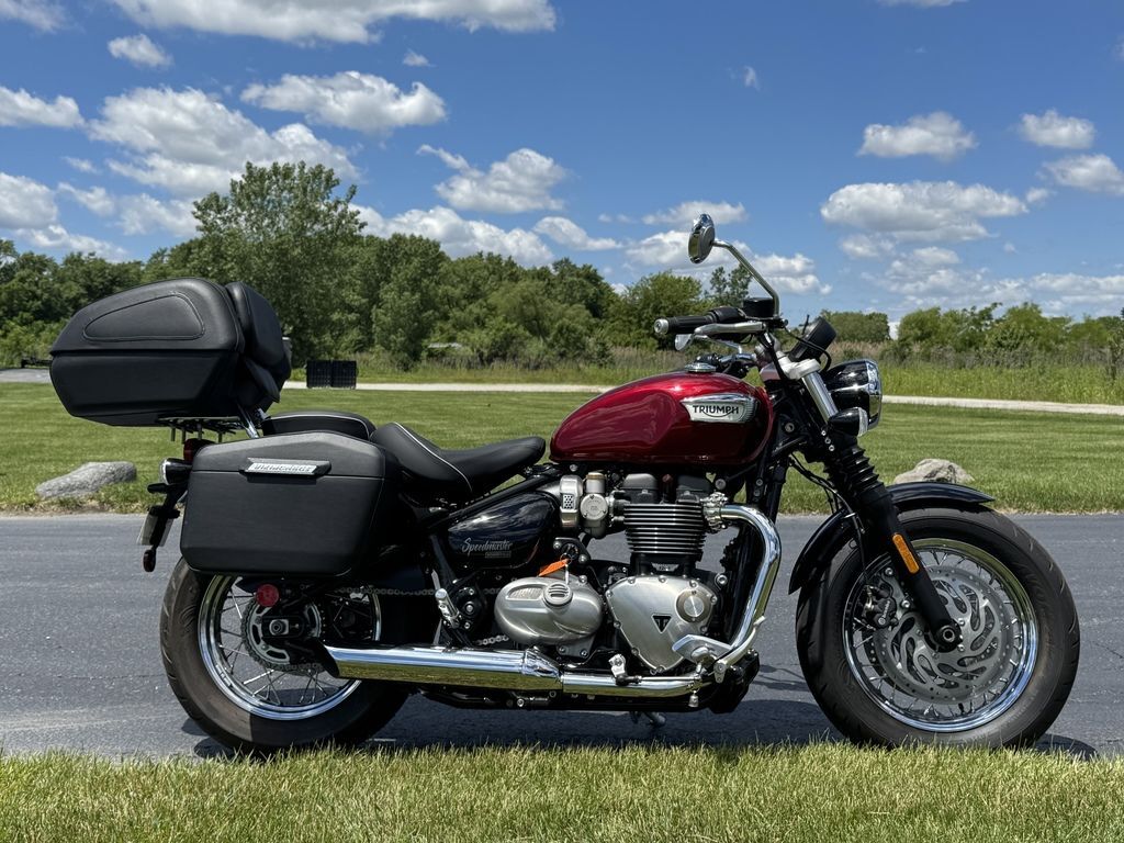 2023 Triumph Bonneville Speedmaster Cordovan Red BASE in Monee, IL