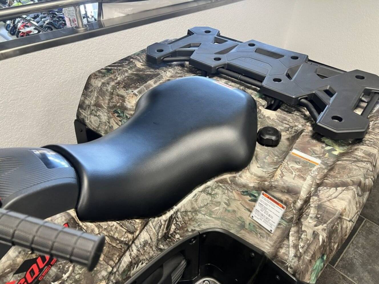 A photo of this 2025 Suzuki KingQuad 500AXi Power Steering SE Camo