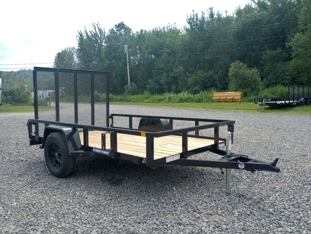 2026 SURE-TRAC 6x10 Powder Coated Utility w/Rear Ramp Gate, Spare Tire in Manchester, ME