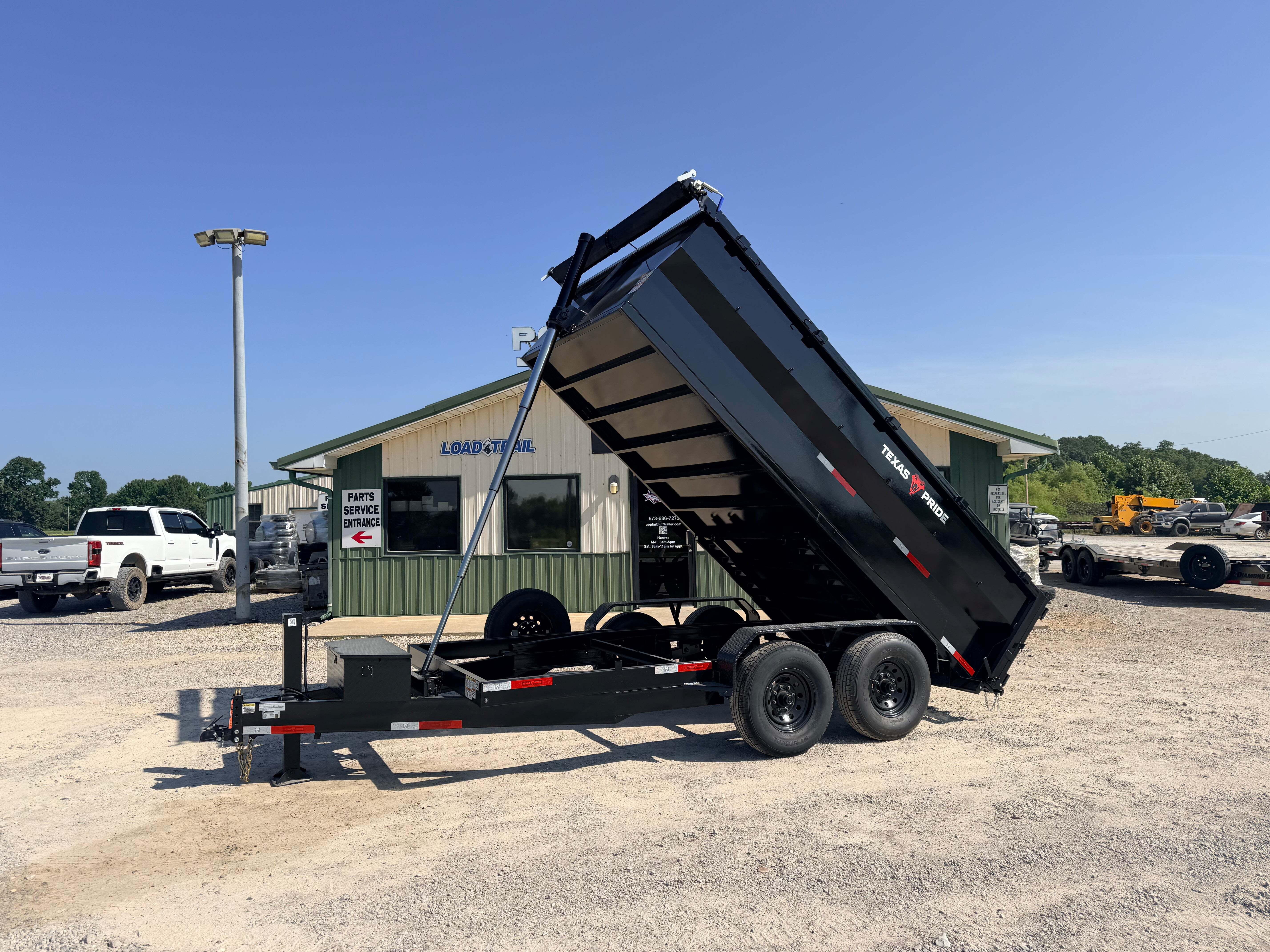2026 Texas Pride DT 7' x 14' x 3' 16k Telescopic Dump Trailer 3' Sides W in Poplar Bluff, MO