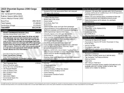 2023 CHEVROLET Express 2500
