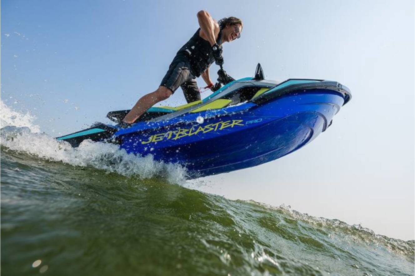 A photo of this 2026 Yamaha WaveRunner JetBlaster PRO 3-Up