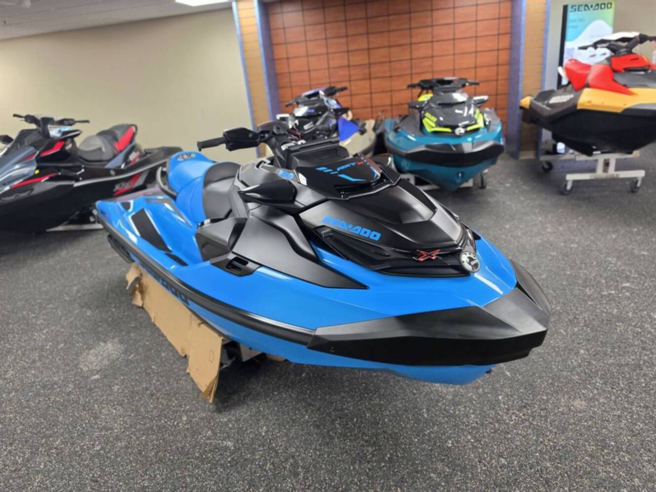 A photo of this 2026 Sea-Doo RXT-X 325 Gulfstream Blue Premium