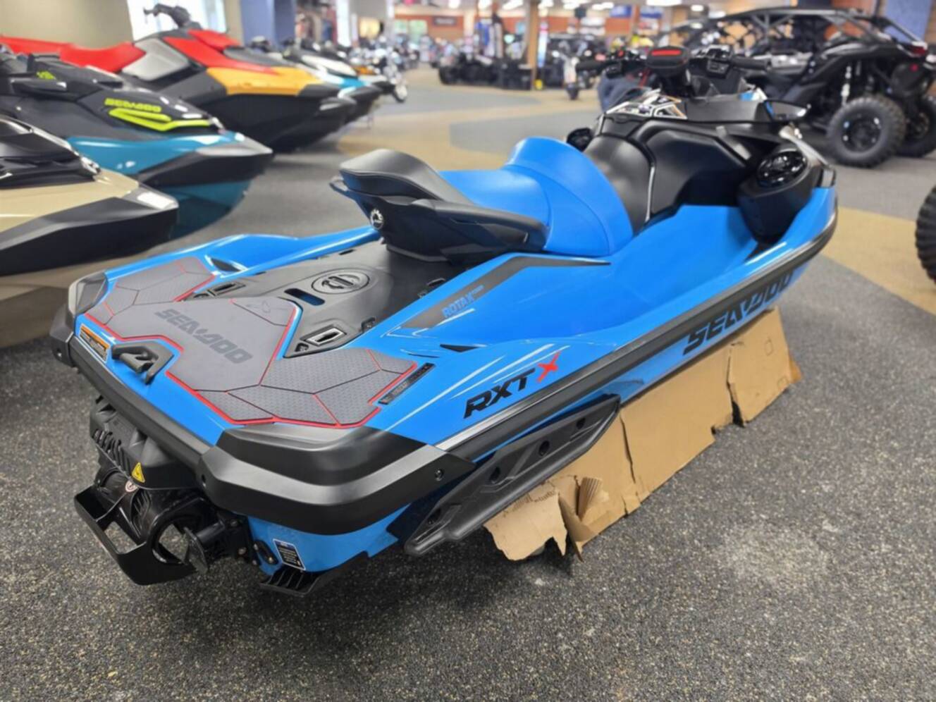 A photo of this 2026 Sea-Doo RXT-X 325 Gulfstream Blue Premium