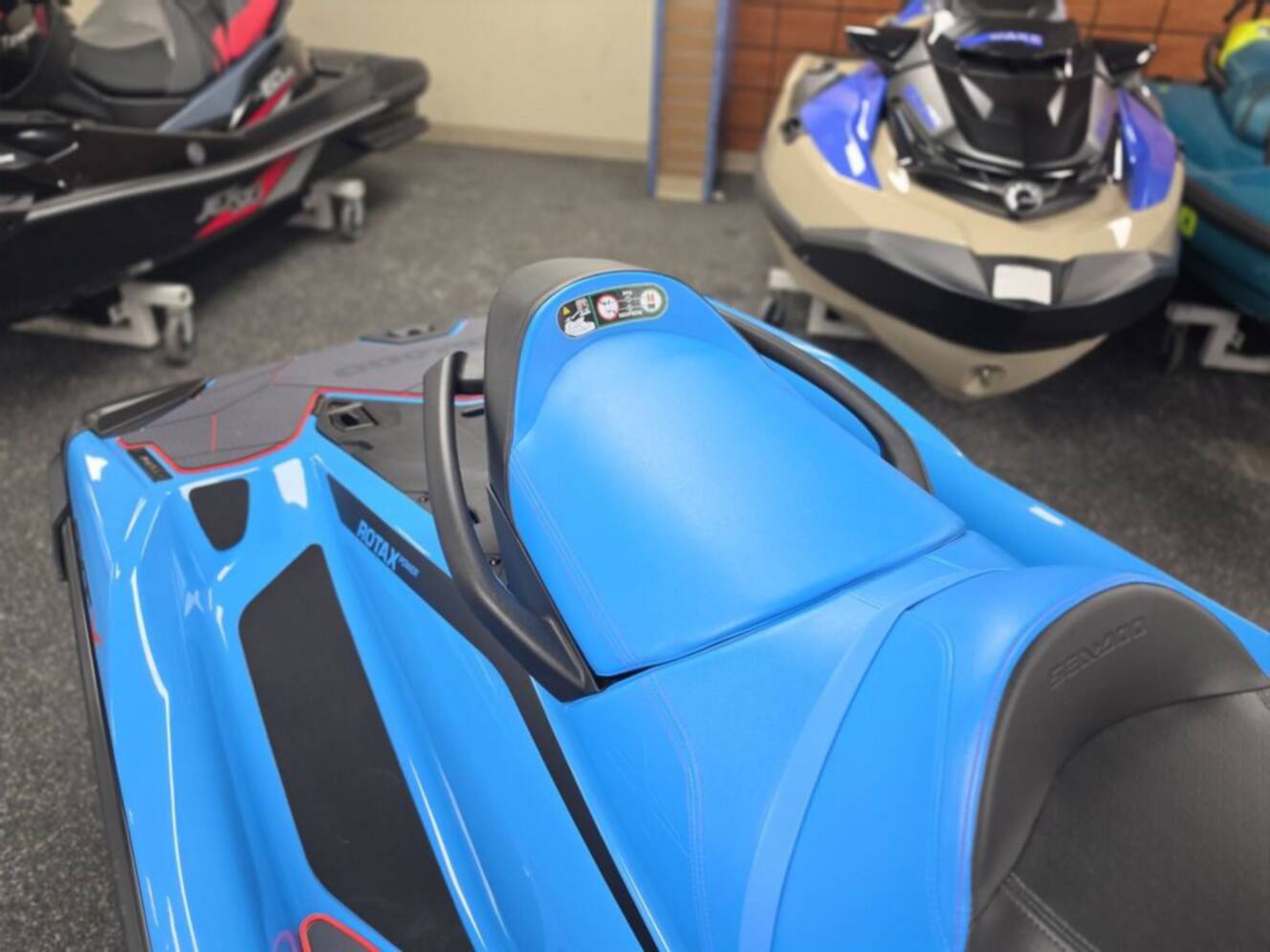 A photo of this 2026 Sea-Doo RXT-X 325 Gulfstream Blue Premium