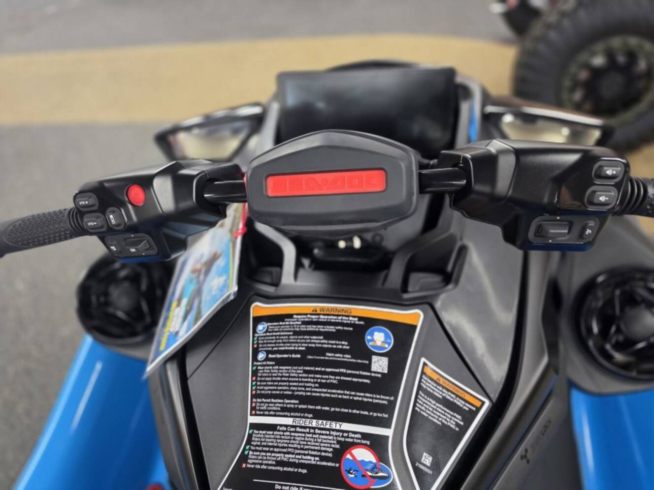 A photo of this 2026 Sea-Doo RXT-X 325 Gulfstream Blue Premium