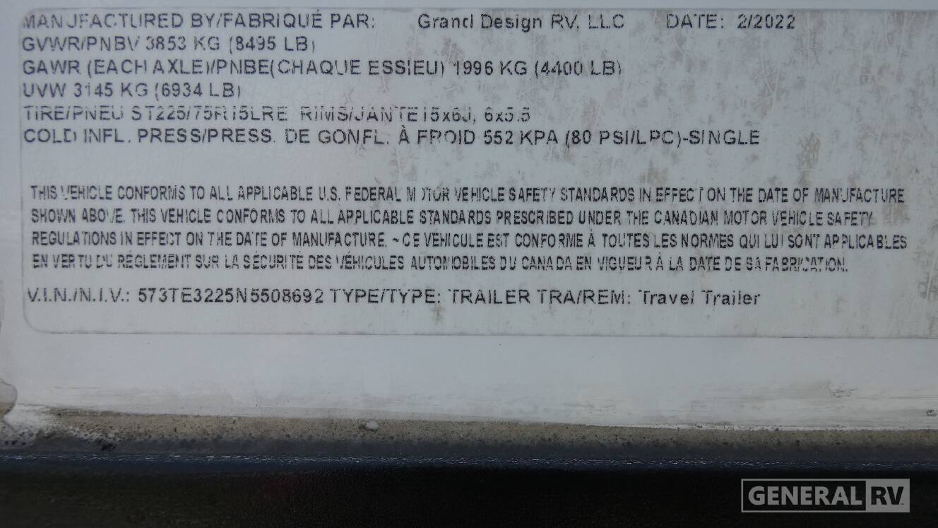 A photo of this 2022 Grand Design IMAGINE 2800BH