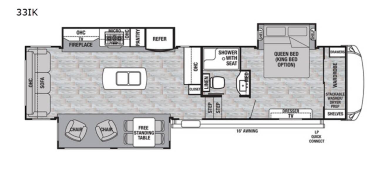 A photo of this 2019 Forest River Rv Cedar Creek Silverback 33IK