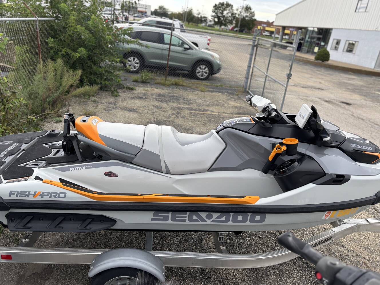 A photo of this 2023 Sea-Doo FISH PRO TROPHY 170 W/SOUND WITH TRAILER