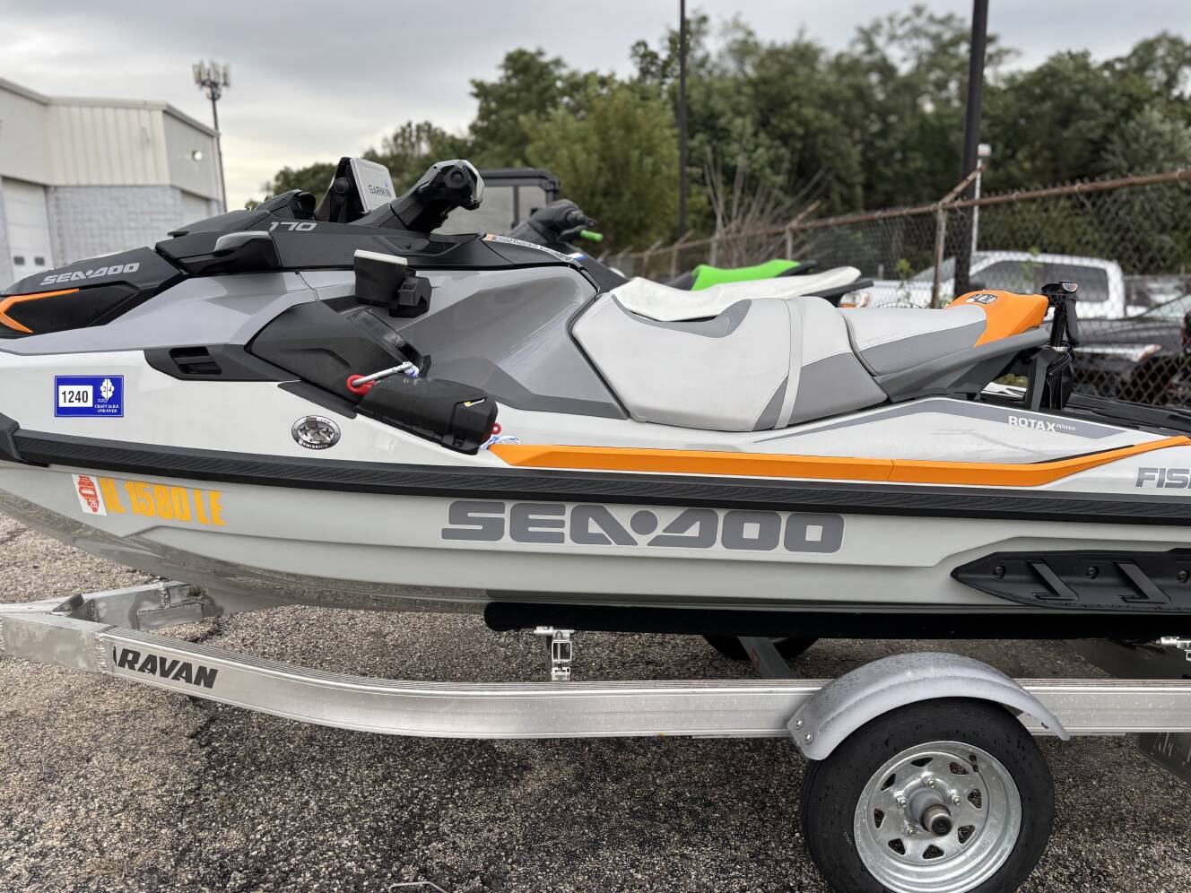 A photo of this 2023 Sea-Doo FISH PRO TROPHY 170 W/SOUND WITH TRAILER