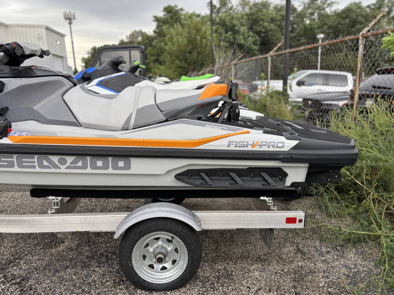 A photo of this 2023 Sea-Doo FISH PRO TROPHY 170 W/SOUND WITH TRAILER