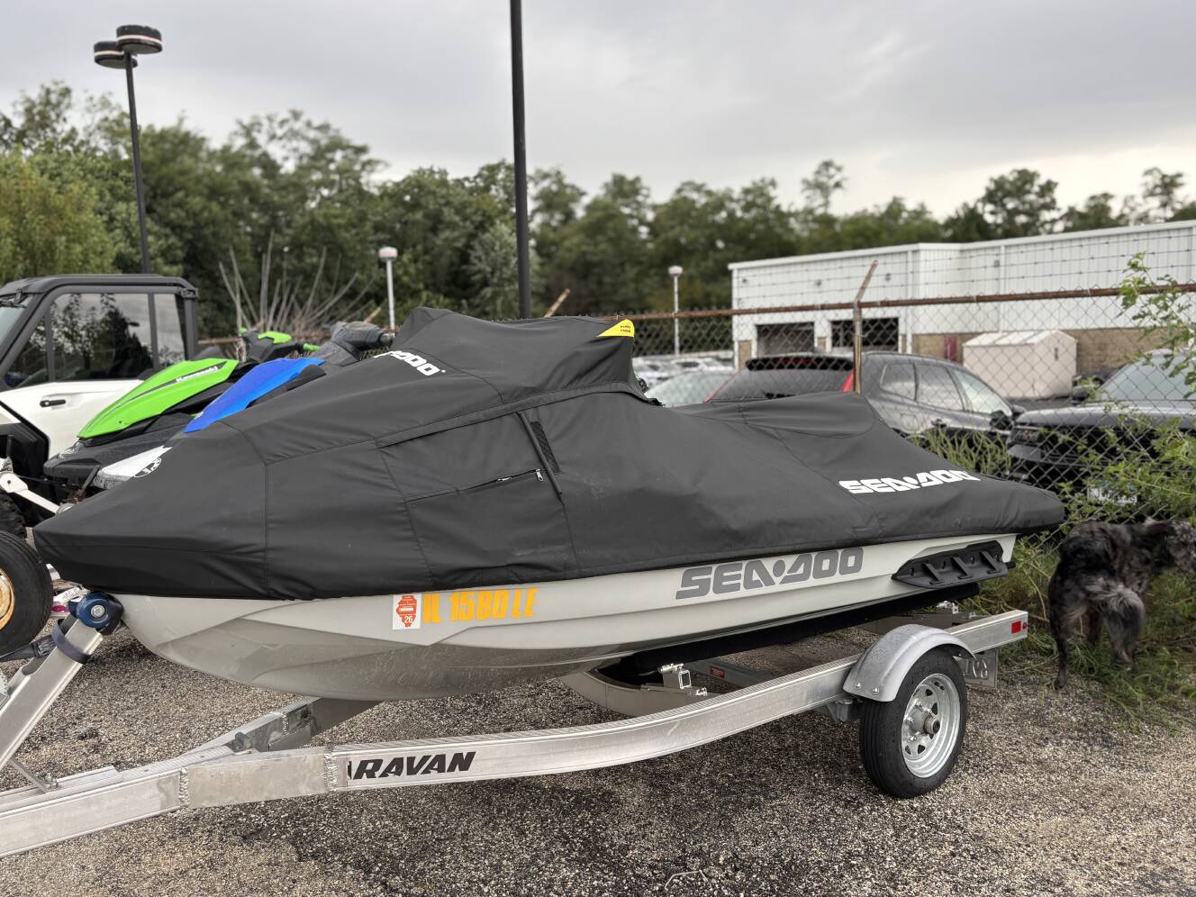 A photo of this 2023 Sea-Doo FISH PRO TROPHY 170 W/SOUND WITH TRAILER