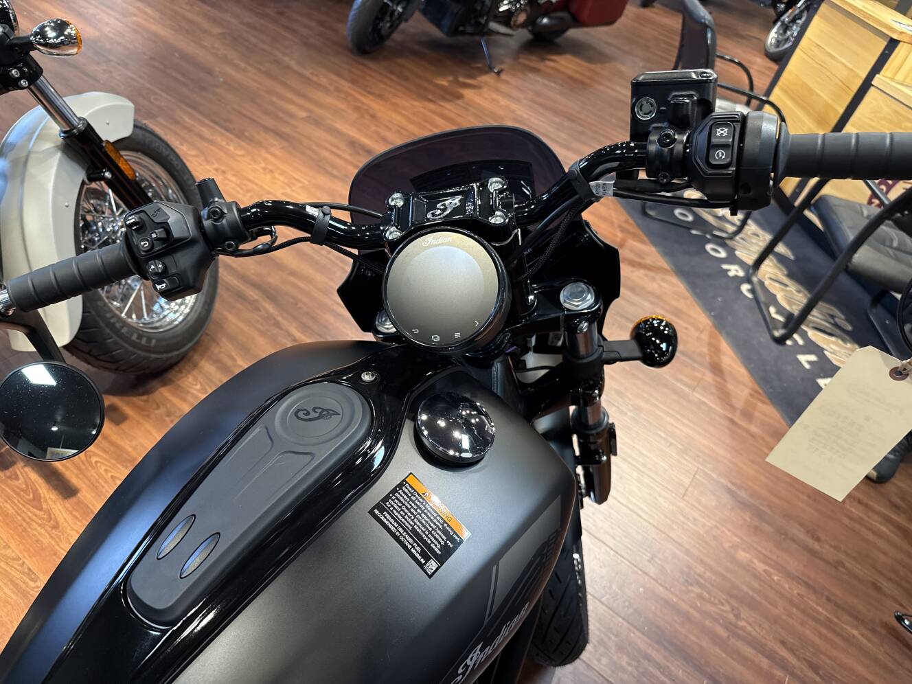 A photo of this 2026 Indian SPORT SCOUT RT, ONYX BLACK SMOKE, 49ST