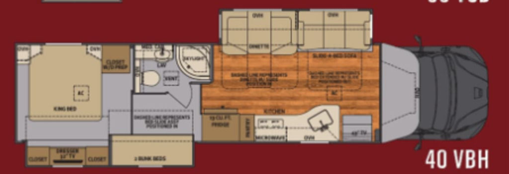 2020 Renegade Verona 40VBH Bunkbeds in scott city MO