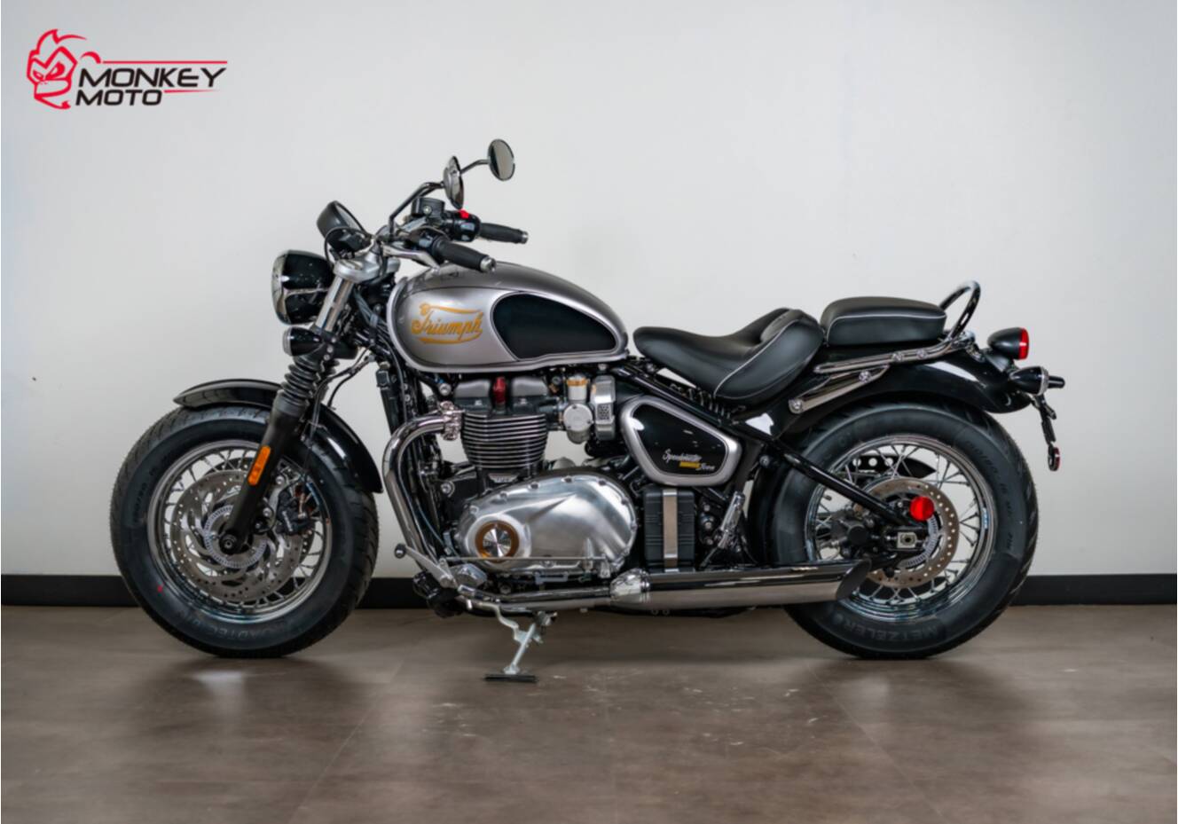 A photo of this 2025 Triumph Bonneville Speedmaster