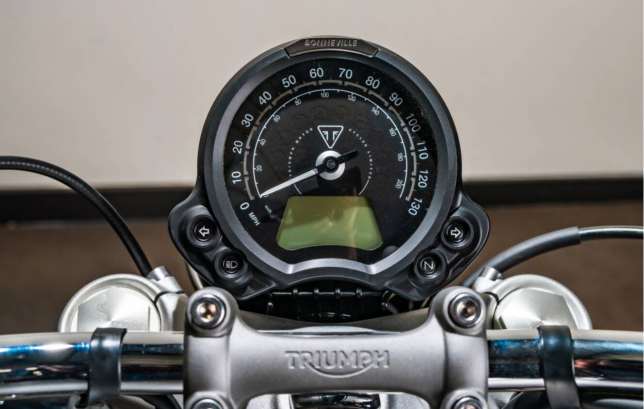 A photo of this 2025 Triumph Bonneville Speedmaster