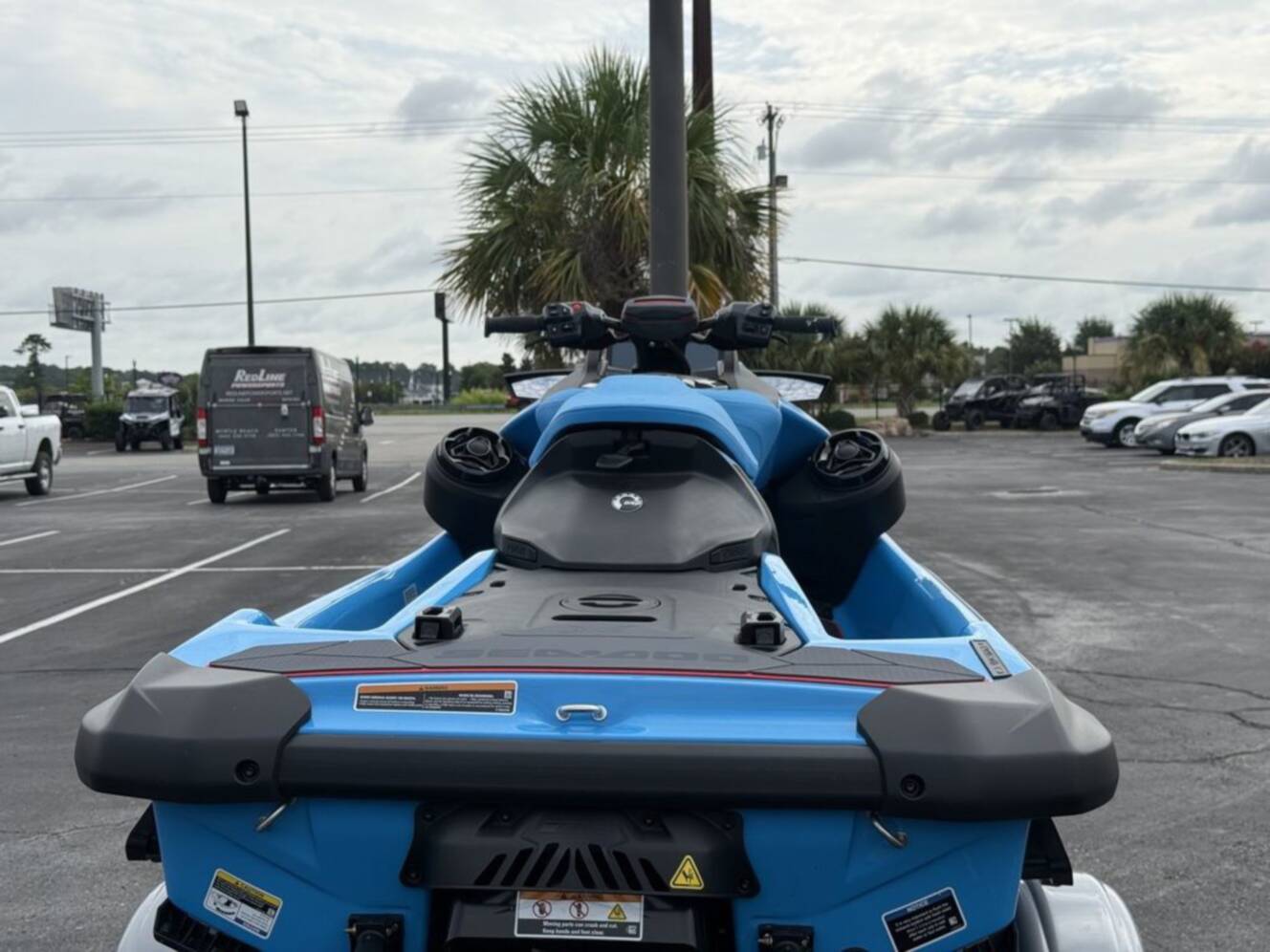 A photo of this 2026 Sea-Doo RXP-X 325 Tech, BRP Premium A, iBR Gulfstream Blue P