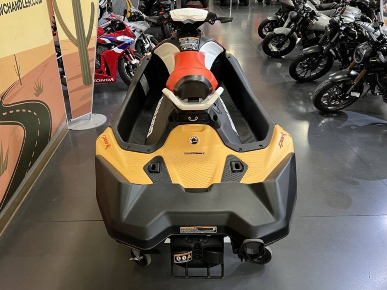 A photo of this 2026 Sea-Doo Spark for 3 Rotax 900 ACE - 90 CONV with IBR