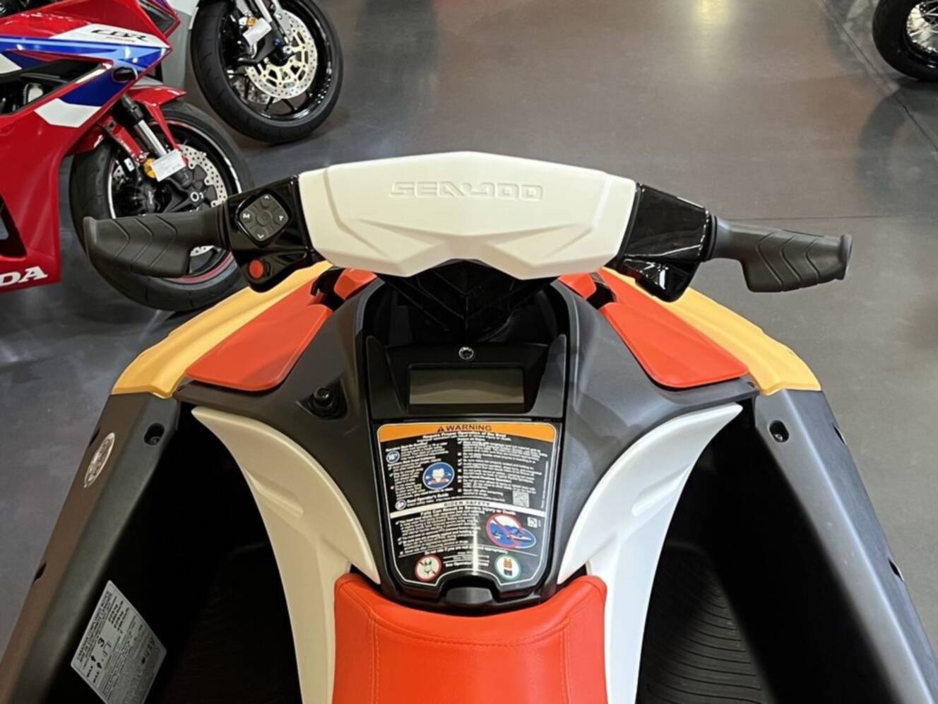 A photo of this 2026 Sea-Doo Spark for 3 Rotax 900 ACE - 90 CONV with IBR