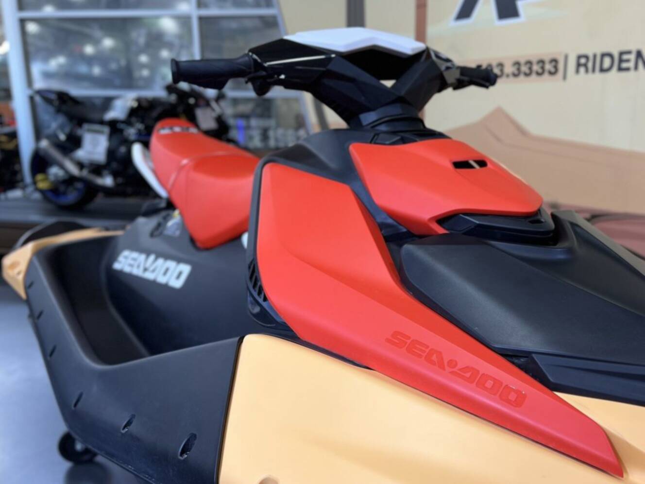 A photo of this 2026 Sea-Doo Spark for 3 Rotax 900 ACE - 90 CONV with IBR