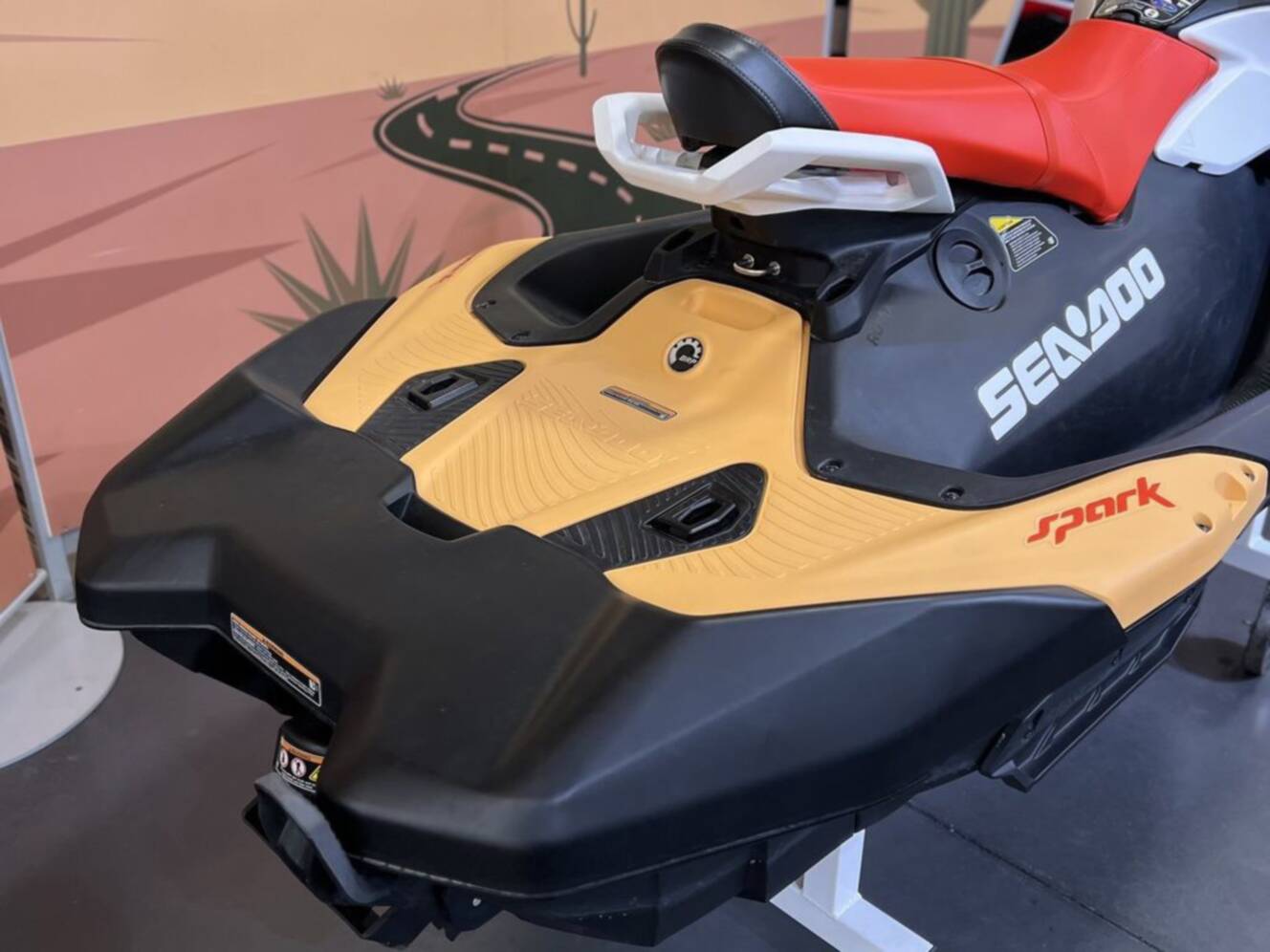 A photo of this 2026 Sea-Doo Spark for 3 Rotax 900 ACE - 90 CONV with IBR