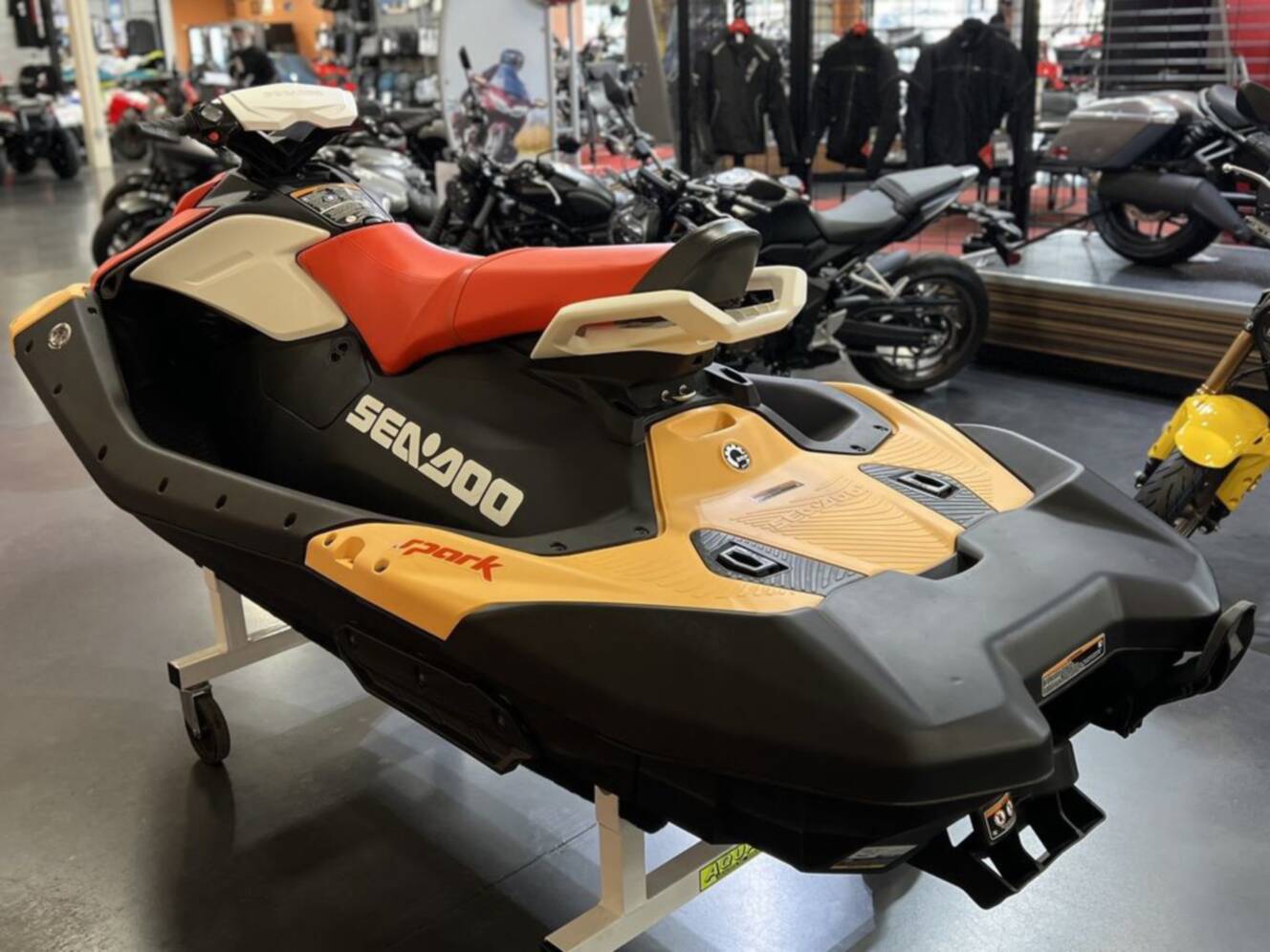 A photo of this 2026 Sea-Doo Spark for 3 Rotax 900 ACE - 90 CONV with IBR