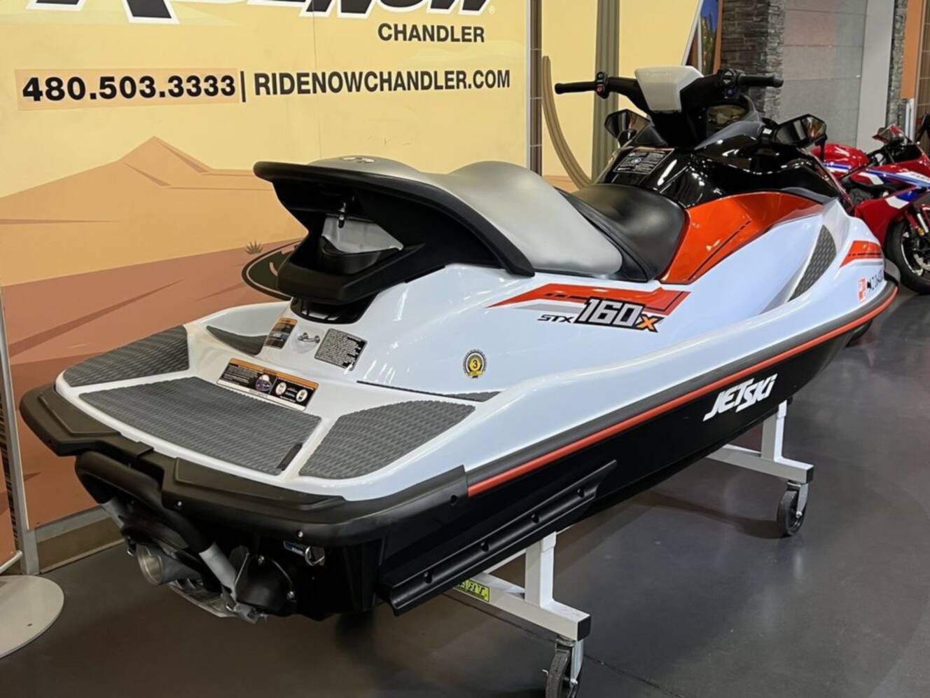 A photo of this 2025 Kawasaki STX 160X