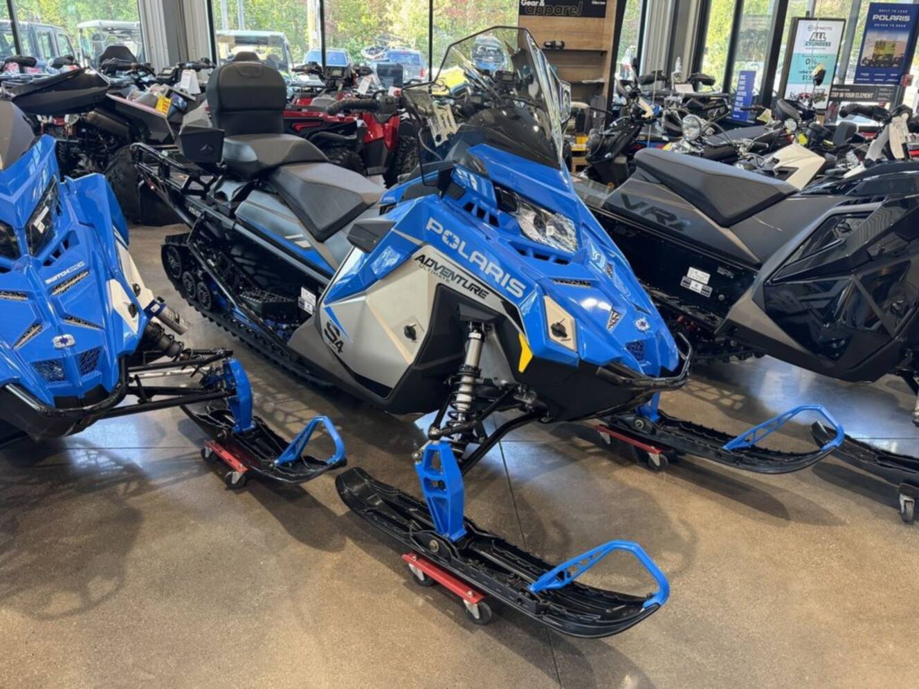 A photo of this 2027 Polaris® ProStar S4 Voyageur Adventure Ultimate 1.6" Matte Silve