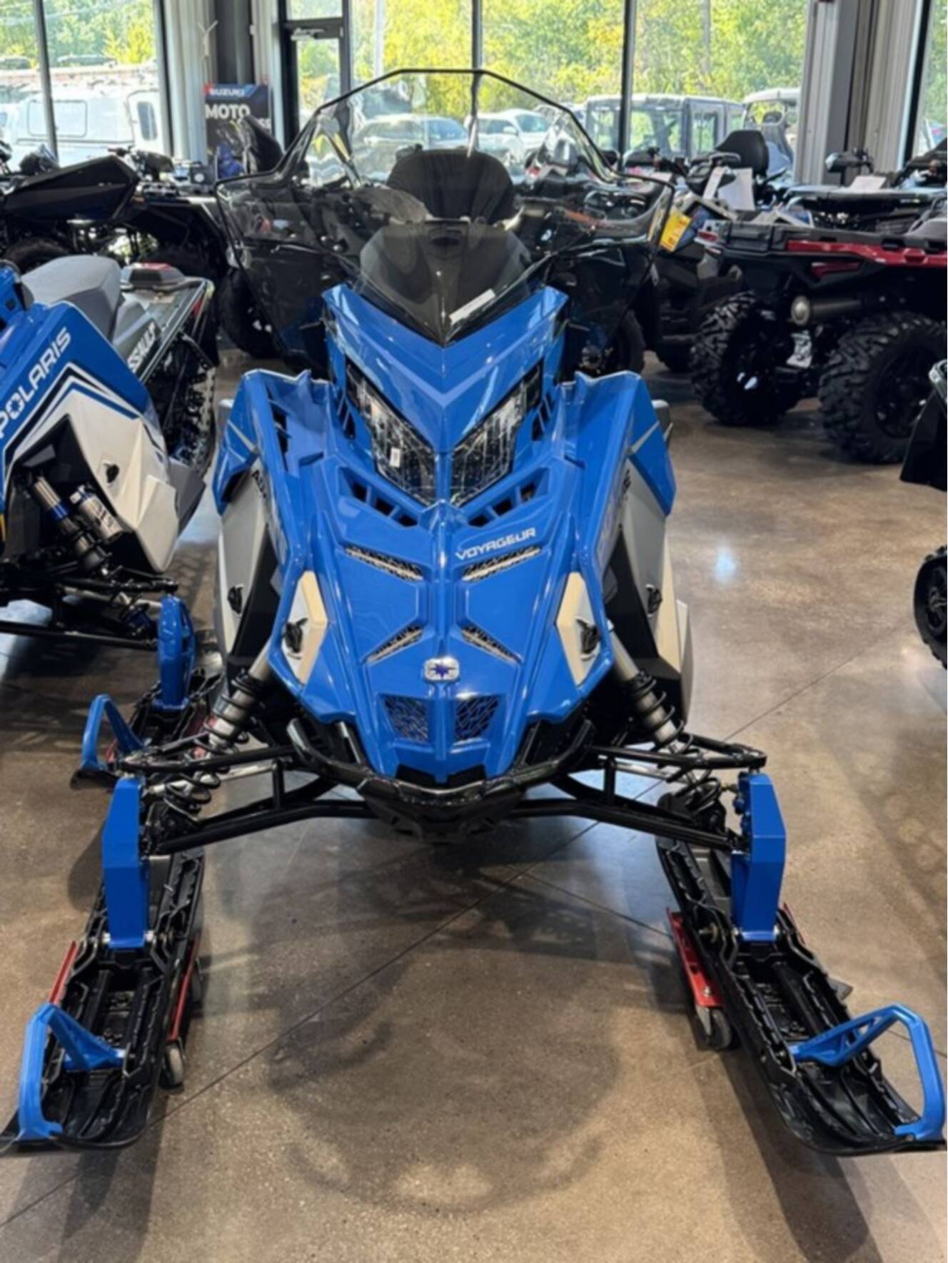 A photo of this 2027 Polaris® ProStar S4 Voyageur Adventure Ultimate 1.6" Matte Silve