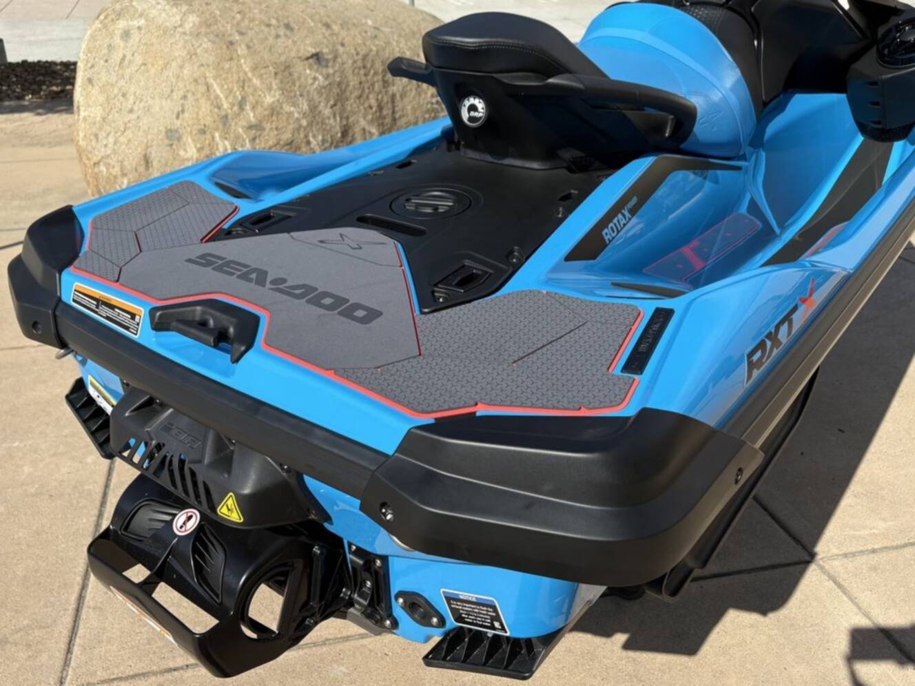 A photo of this 2026 Sea-Doo RXT-X 325 Gulfstream Blue Premium