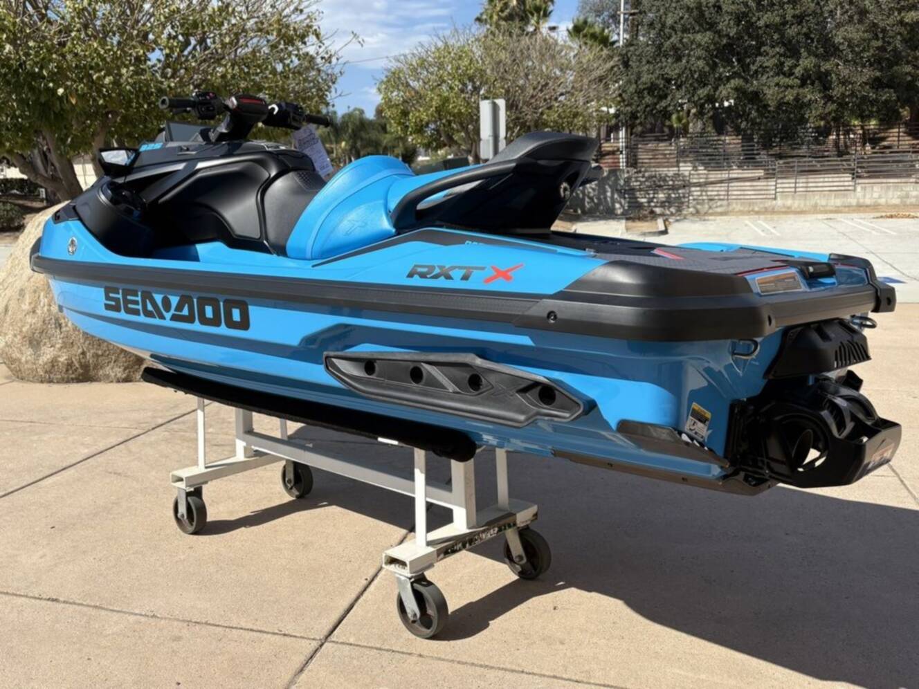 A photo of this 2026 Sea-Doo RXT-X 325 Gulfstream Blue Premium