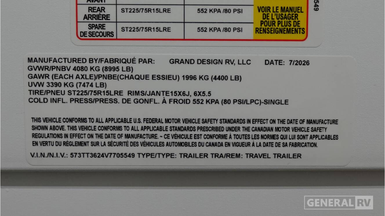 A photo of this 2027 Grand Design TRANSCEND 295QBT