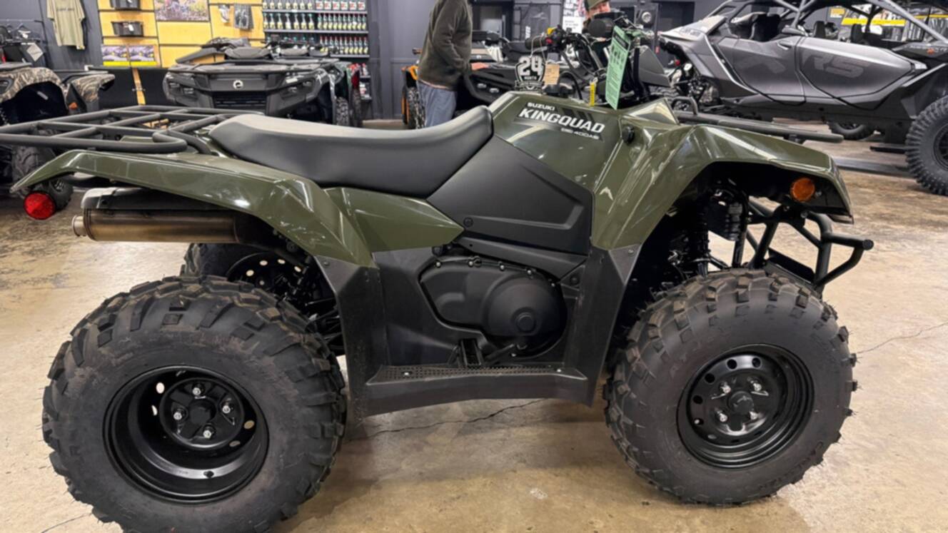 A photo of this 2025 Suzuki KingQuad 400 ASi
