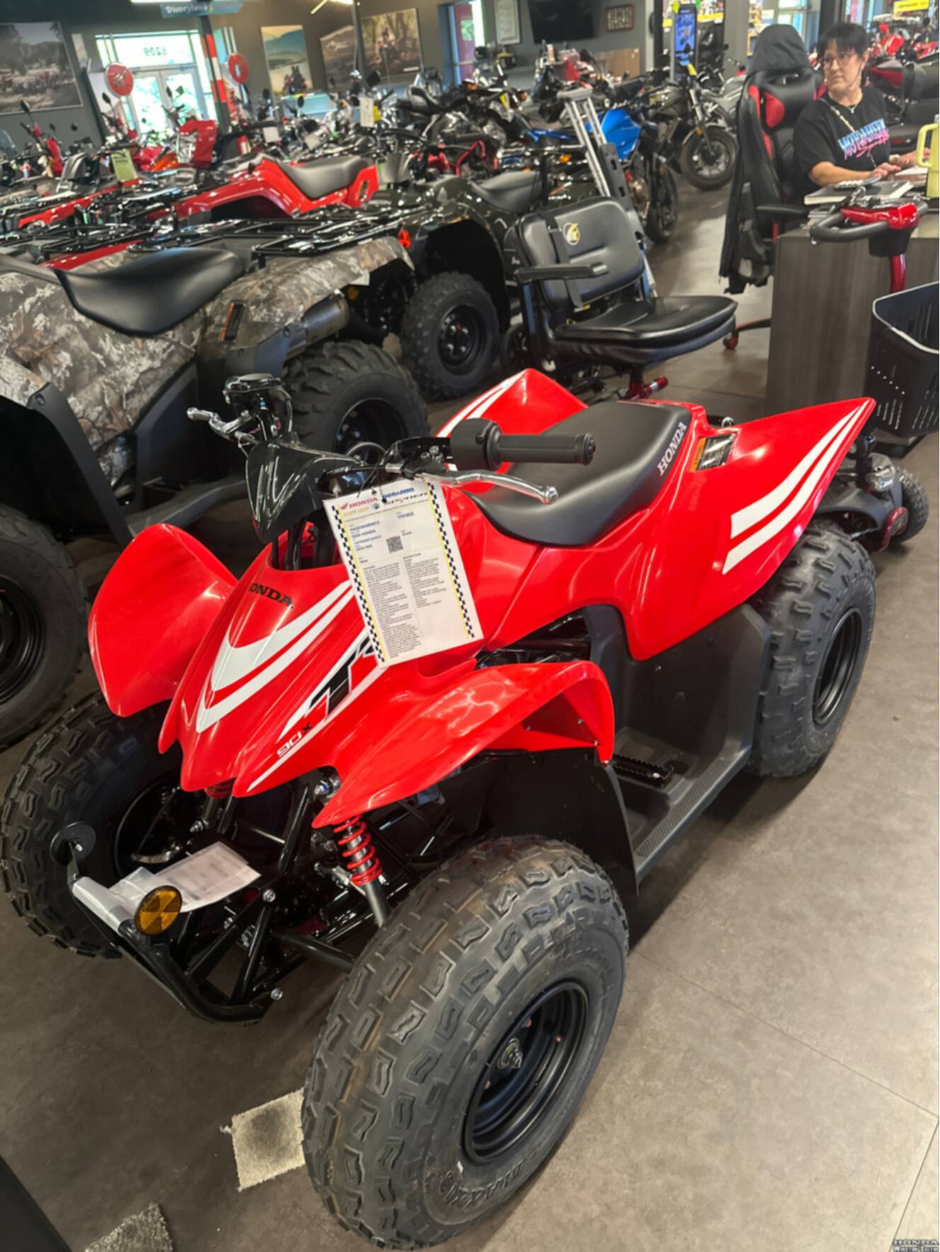 A photo of this 2026 Honda TRX90X