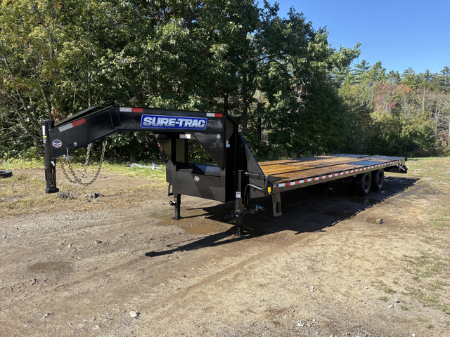 2027 SURE-TRAC 8.5X25+5 Powder Coated 22.5K Gooseneck Deckover Equipme in Turner, ME