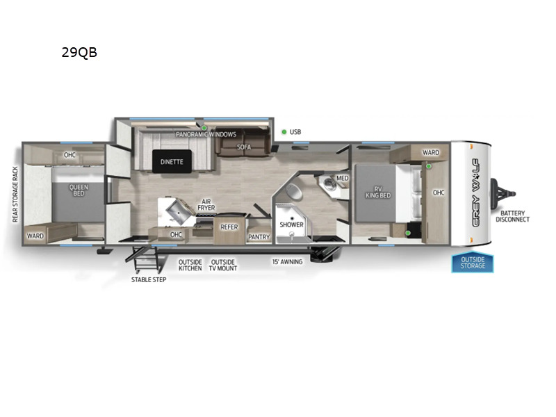 2027 Forest River Rv Cherokee Grey Wolf 29QB in reno NV