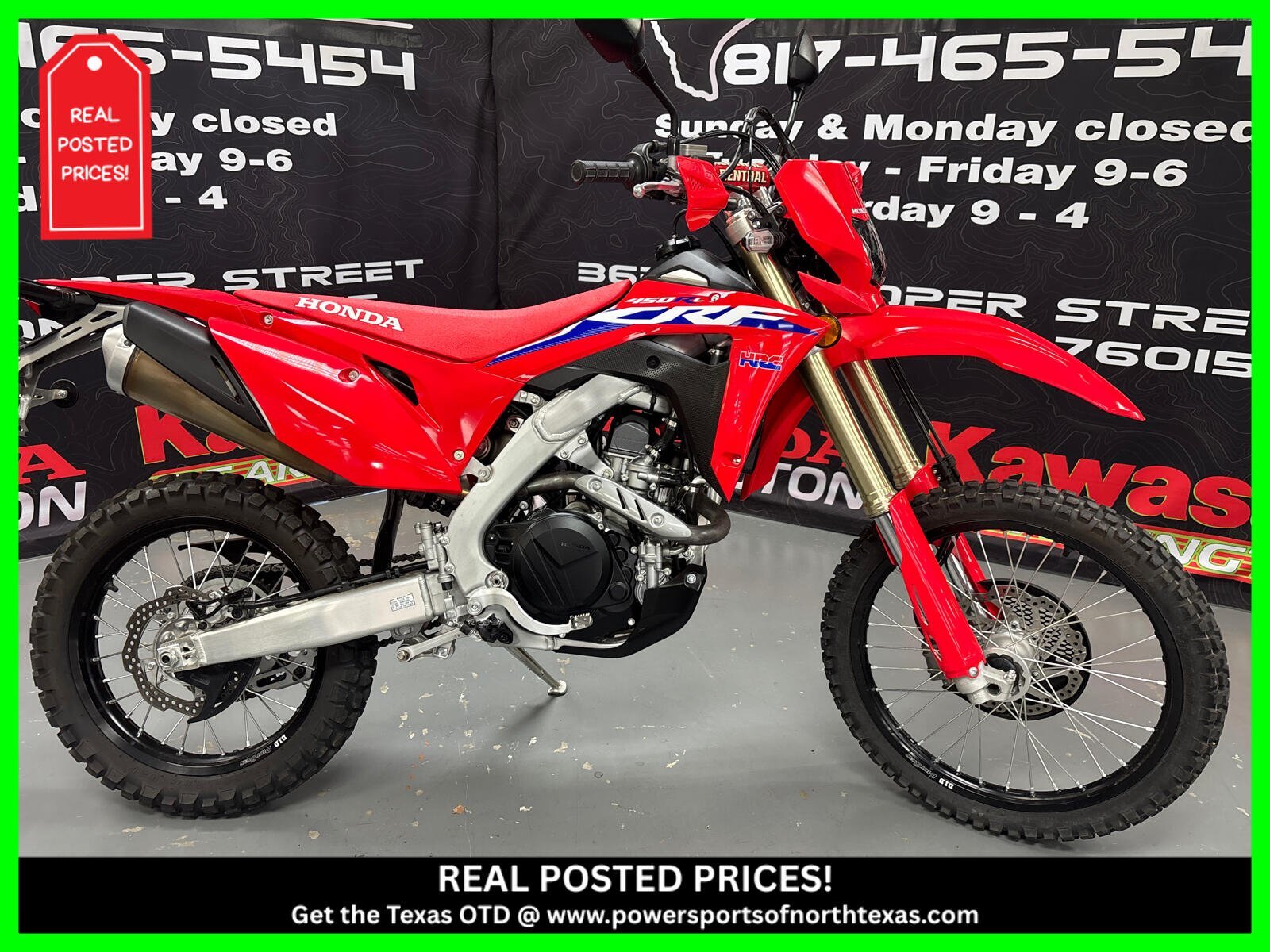 2022 Honda CRF450RL 450RL in Arlington, TX