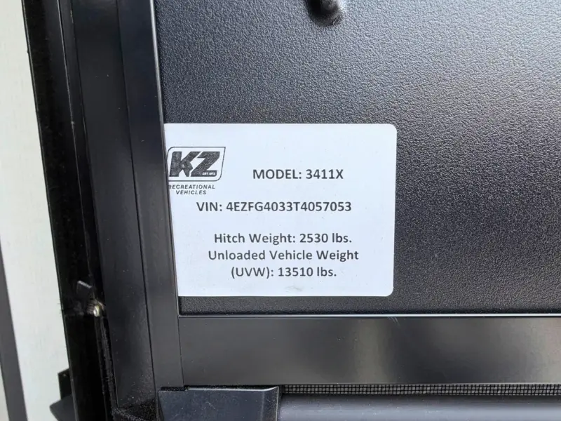 2026 KZ RV Sportster X 3411X